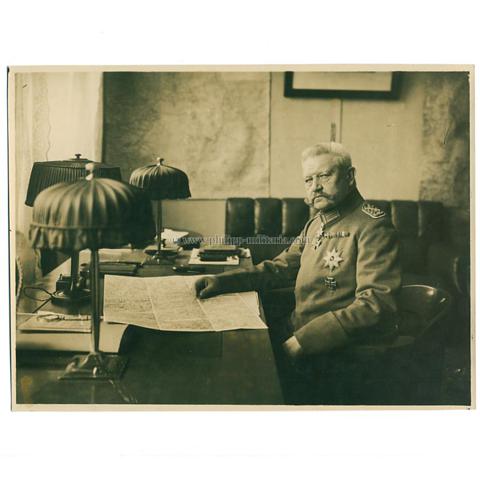 Hindenburg, Paul von, als Generalfeldmarschall - 1.Weltkrieg - Pressefoto