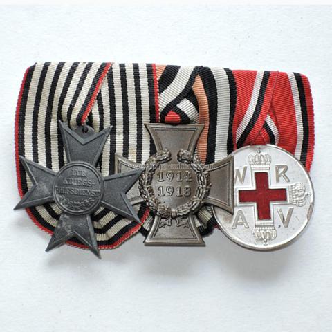Ordensspange eines preussischen Weltkrieg 1914/18 Kämpfers / Sanitäters