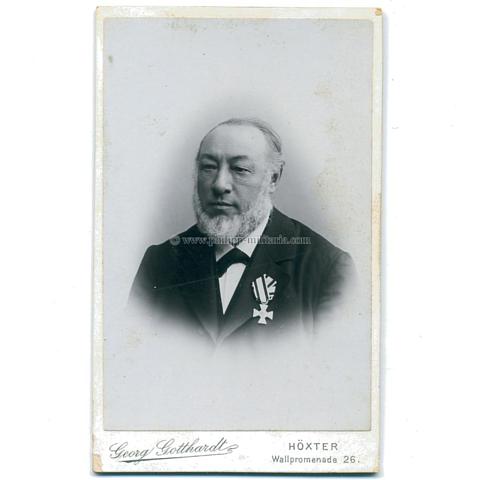 Portraitfoto um 1900 - Zivilist mit Roter Adler-Orden