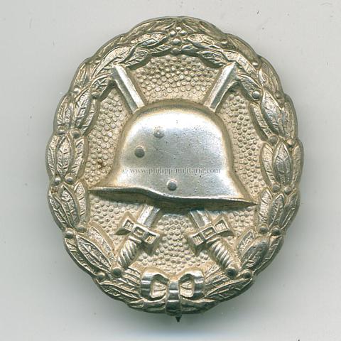 Verwundetenabzeichen für die Armee in Silber 1. Weltkrieg