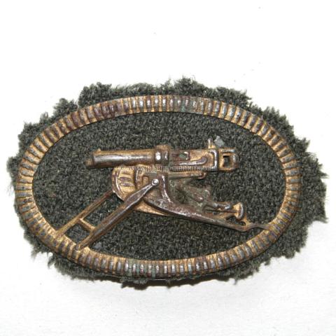 Ärmelabzeichen für Maschinengewehr-Einheiten im 1. Weltkrieg