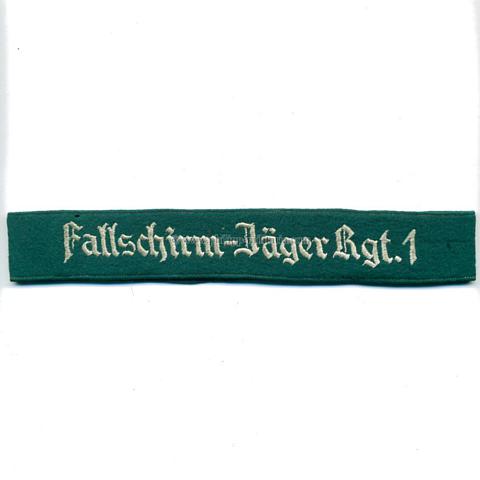 Ärmelband Luftwaffe 'Fallschirm-Jäger Rgt.1' für Mannschaften