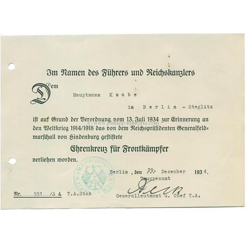 BECK, Ludwig August Theodor, Generalleutnant, Verschwörer vom Attentat ' 20. Juli 1944 ', eigenhändige Unterschrift
