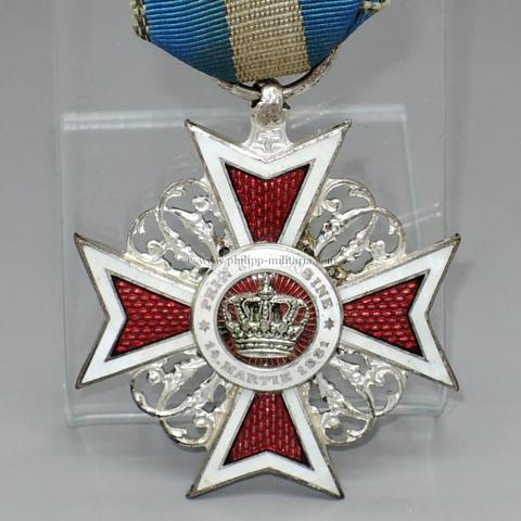 Rumänien Orden der Krone von Rumänien 1. Modell, Offizierskreuz