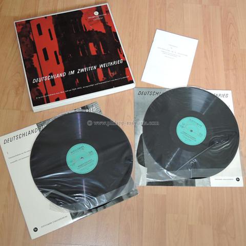 Schallplatten / LP 'Deutschland im Zweiten Weltkrieg' - 2 LP´s mit Originalaufnahmen aus den Jahren 1939-1945