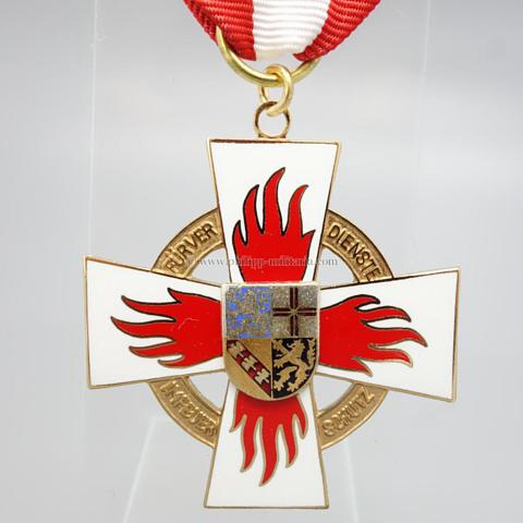 Saarland, Feuerwehr Ehrenzeichen, Brandschutz-Ehrenzeichen in Gold
