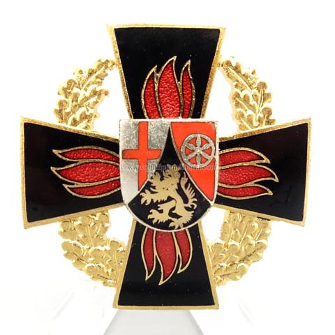 Rheinland-Pfalz, Feuerwehr Ehrenzeichen, Goldenes Feuerwehr-Ehrenzeichen als Steckkreuz 1.Form