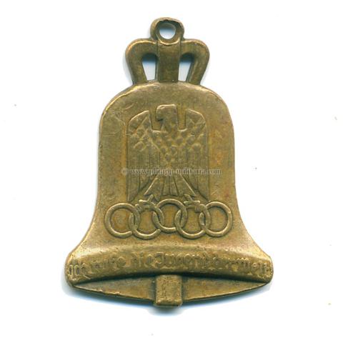 Olympiade Berlin 1936 Glocke als Anhänger