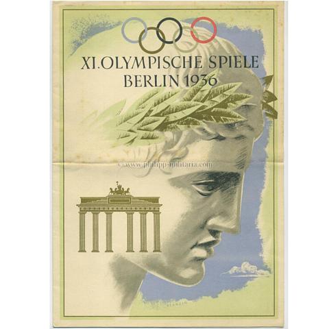 XI.Olympische Spiele Berlin 1936, Schmucktelegramm der Deutschen Reichspost