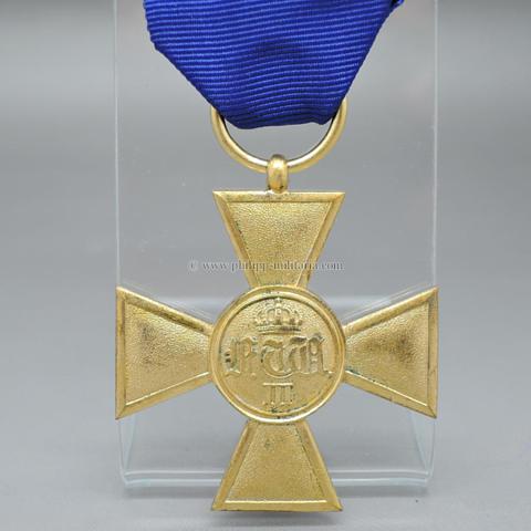 Dienstauszeichnung Kreuz 1. Klasse für Offiziere nach XXV Dienstjahren - Preussen