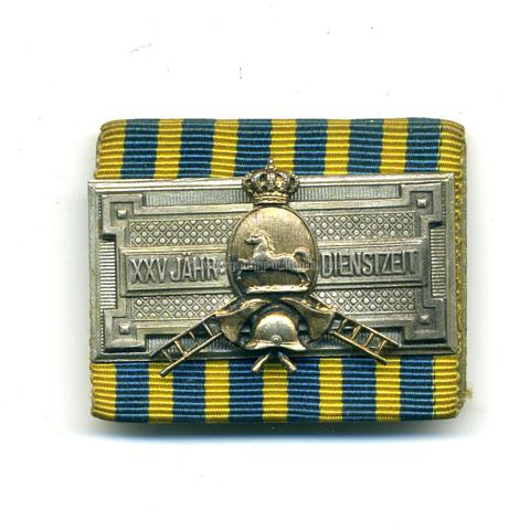 Braunschweig Feuerwehr-Ehrenzeichen für 25 Dienstjahre Schnalle 1887-1918
