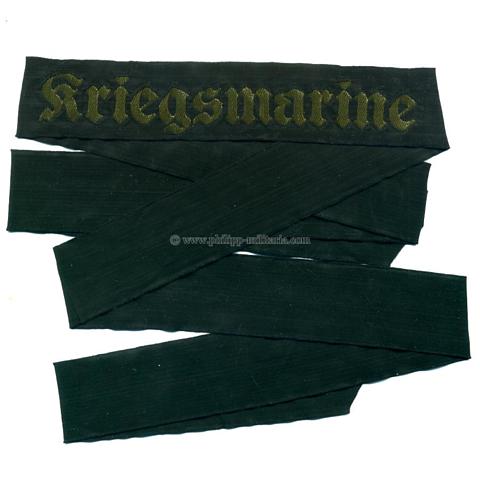 Kriegsmarine Mützenband 'Kriegsmarine'