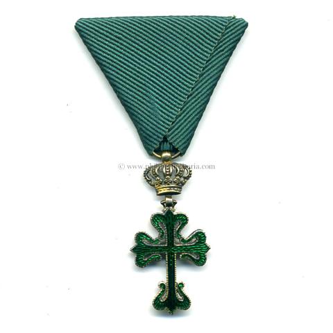 Portugal - Militär-Verdienstorden von St.Bento DÀviz - Ritterkreuz mit Krone 2. Modell (1894-1910)