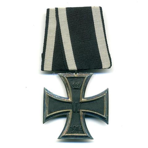 Eisernes Kreuz 2. Klasse 1914 mit Hersteller 'CD 800' an Einzelbandspange