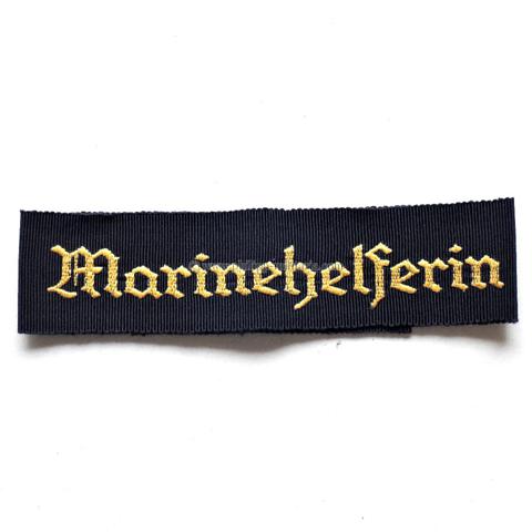 Ärmelband ' Marinehelferin ' im Dienst der Kriegsmarine - Hitlerjugend / Marine HJ