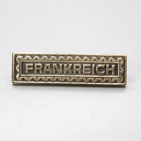 Gefechtsspange 'FRANKREICH' zum Eisernen Kreuz 2.Klasse 1914