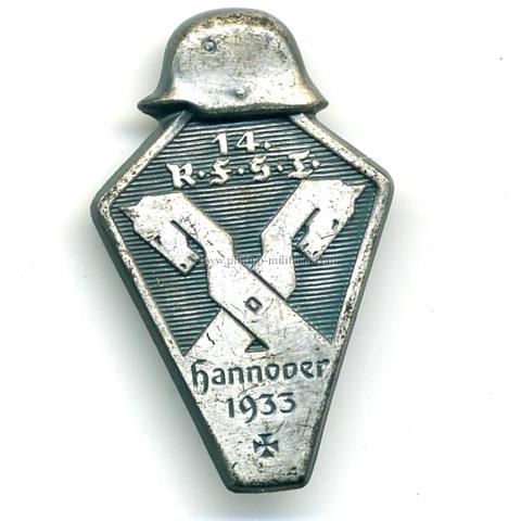 Stahlhelmbund '14. R.F.S.T. Hannover 1933 ( Reichsfrontsoldatentag ) - Veranstaltungsabzeichen