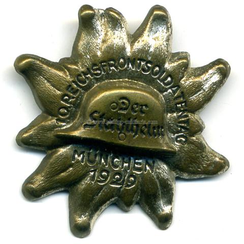 Stahlhelmbund '10. Reichsfrontsoldatentag München 1929' - Veranstaltungsabzeichen