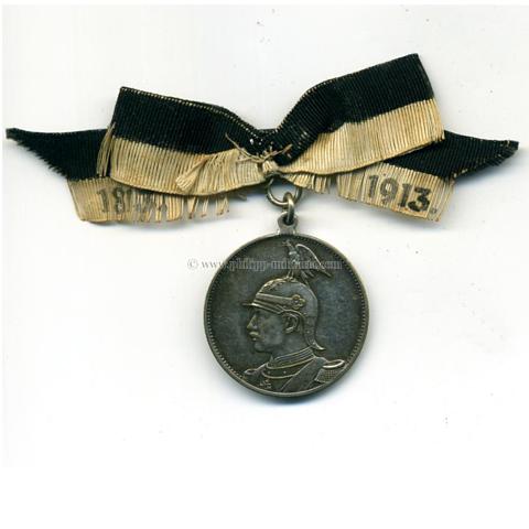 Hannover 100 Jahr Jubiläumsmentsmedaille 1813-1913 vom 2. Hannoverschen Infanterie-Regiment Nr.77'