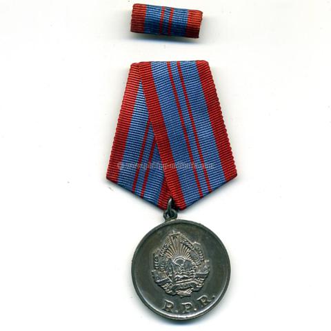 Rumänien Volksrepublik Silberne Medaille 'Für Ausserordentliche Verdienste um den Staat'