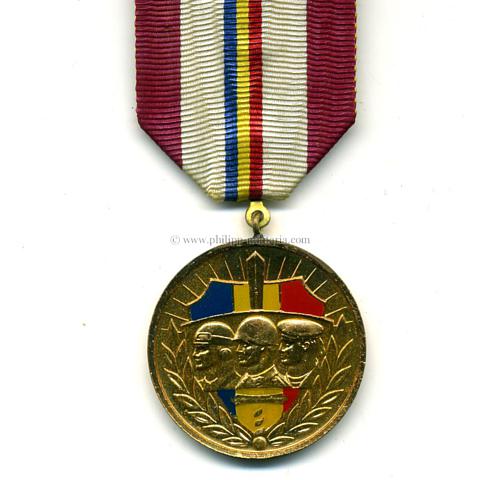Rumänien Volksrepublik Medaille zum 30. Jahrestag der Streitkäfte R.P.R. 1944-1974