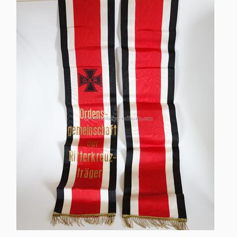 Grabschleife, Kranzschleife der ODR Ordensgemeinschaft der Ritterkreuzträger - aus dem Nachlass eines verstorbenen Ritterkreuzträgers