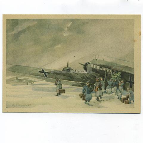 Propagandakarte - Feldpostkarte nach einer Zeichnung Obergefreiter Fritz Brauner