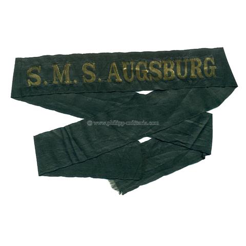 Kaiserliche Marine Mützenband 'S.M.S. Augsburg'