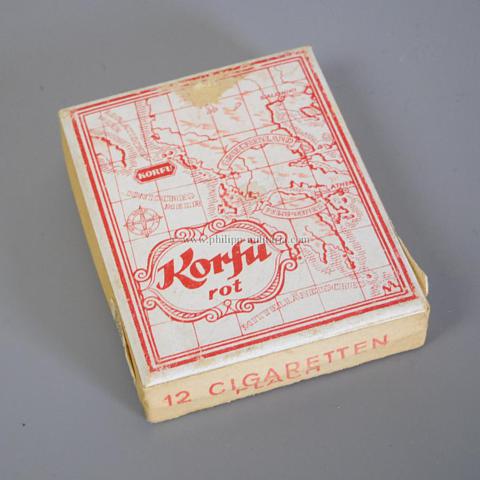 Schachtel Zigaretten 'Korfu rot'