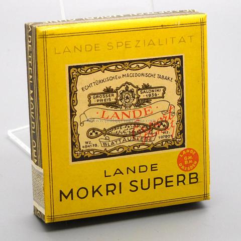 Schachtel Zigaretten 'Lande Mokri Superb'