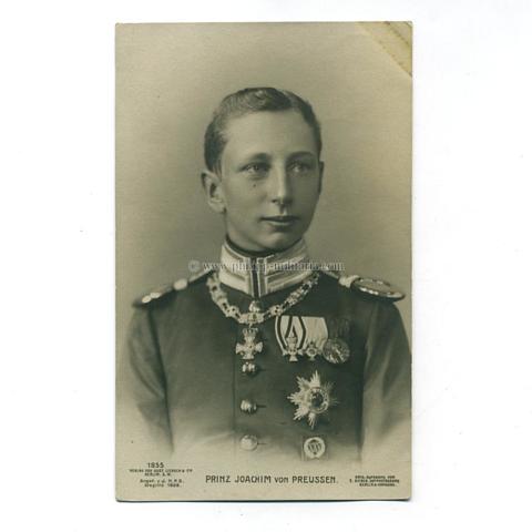 Prinz Joachim von Preußen, Portraitpostkarte