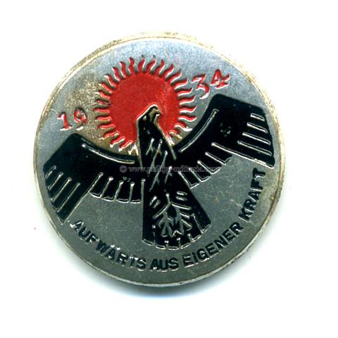 Aufwärts aus eigener Kraft 1934, 1. WHW 2. Reichsstrassensammlung - Veranstaltungsabzeichen