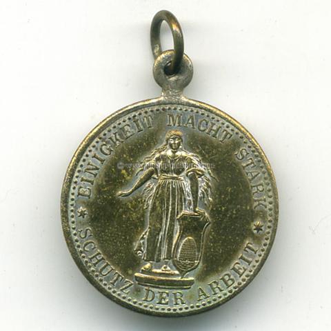 Medaille ' Zur Erinnerung an das Gewerkschaftsfest am 30.August 1891 zu Bremen '