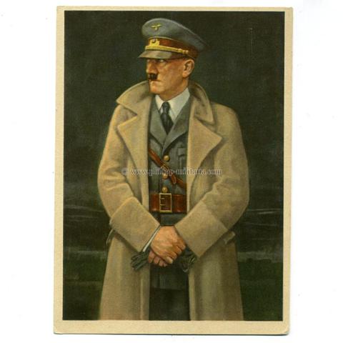 Adolf Hitler ' Der Führer ', colorierte Künstlerkarte