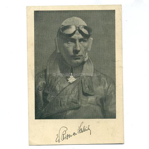 SCHLEICH, Ritter von, Träger des Pour le Mérite, mit gedruckter Unterschrift auf ungelaufener Postkarte