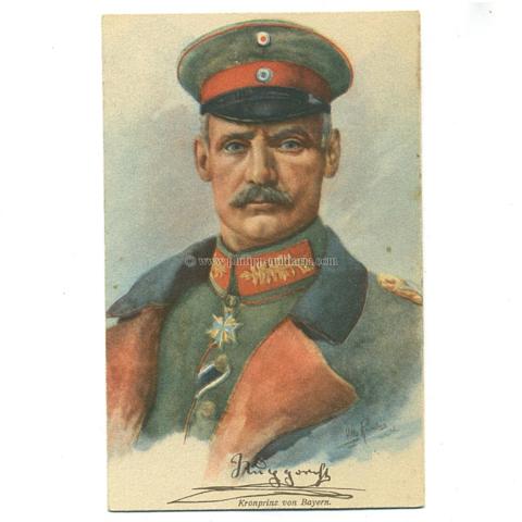 Rupprecht, Kronprinz von Bayern - gezeichnete Portrait-Postkarte