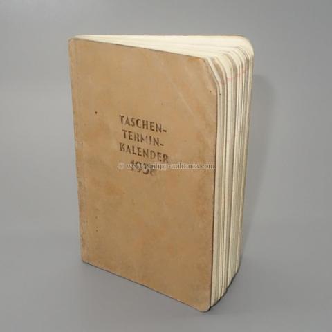 Taschenkalender, Tageskalender, Jahrbuch 1938