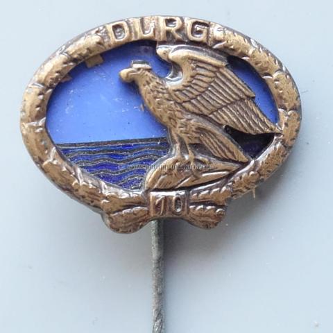 DLRG, Deutsches Rettungsschwimmabzeichen in Bronze - Abzeichen für 25 Jahre um 1955/58