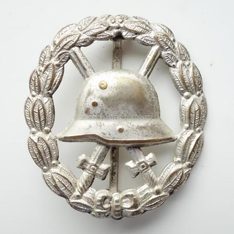 Verwundetenabzeichen für die Armee in Silber 1. Weltkrieg - durchbrochene Fertigung