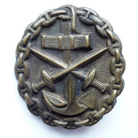 Verwundetenabzeichen für die Marine in Schwarz 1. Weltkrieg 1918