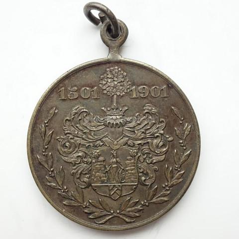 Medaille zur Erinnerung an das 400jährige Stadtjubiläum Buchholz 1901