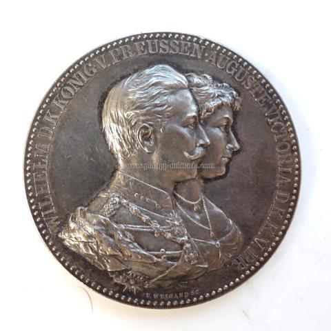 Preussen Ehejubiläums-Medaille Wilhelm II. und Auguste Victoria zur Goldenen Hochzeit