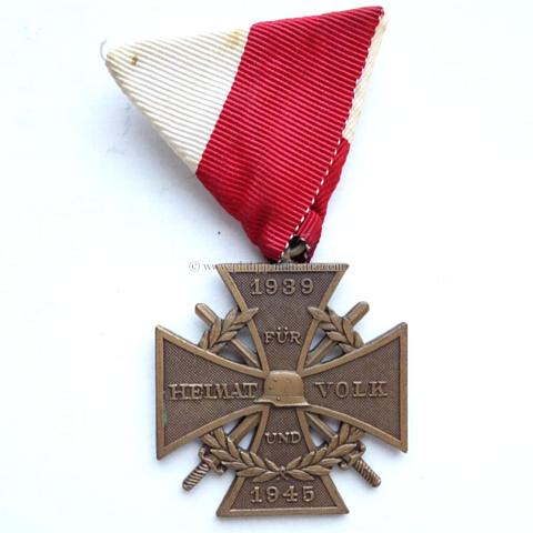 Österreich Ehrenkreuz 'Für Heimat und Volk 1939-1945'