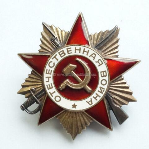 Sowjetunion Orden des Vaterländischen Krieges, 1. Klasse, letzte Fertigung