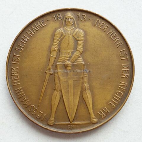 Deutscher Patriotenbund, Medaille 1913 des Deutschen Patriotenbundes auf das Völkerschlacht-Denkmal bei Leipzig