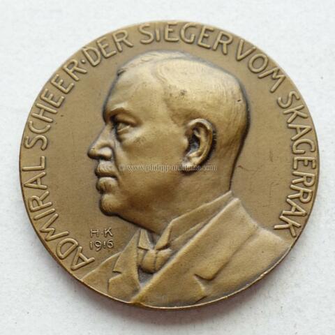 Personenmedaille 'Admiral Scheer der Sieger von Skagerrak, am Skagerrak 31.Mai 1916'