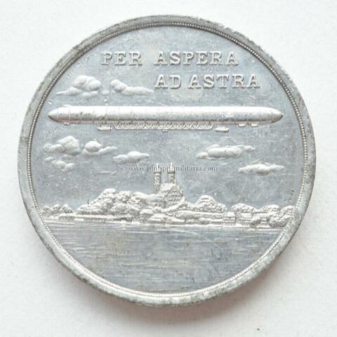 Zeppelin Medaille 1906 (W. Berg) Zur Erinnerung an die erfolgreichen Luftschifffahrten des Grafen von Zeppelin über dem Bodensee