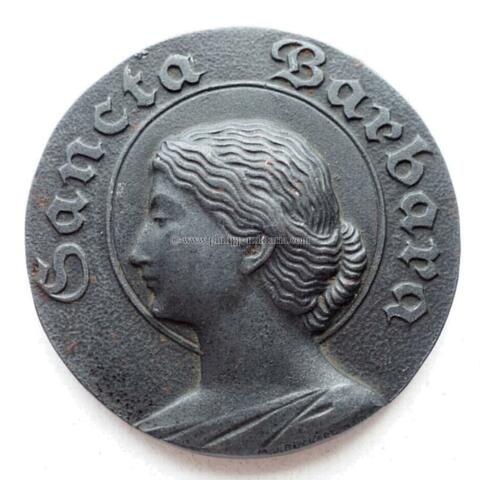 Medaille 'Res.Fußart.Rgt.9 III.Batl. 1914-1918 - Santa Barbara'