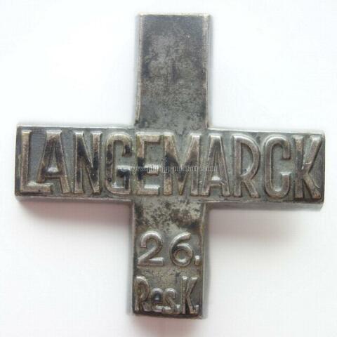 Langemarckkreuz, ehem. 26.Res. Korps 