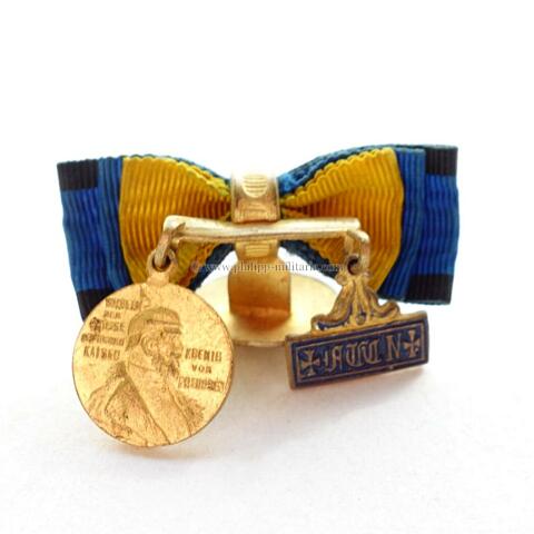 Miniaturspange / Knopflochdekoration mit 2 Auszeichnungen - Miniaturen
